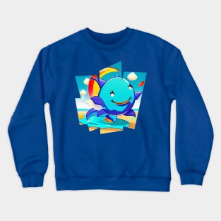 Beautiful baby blue dolphin Crewneck Sweatshirt